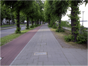 Sidewalk in Cologne, Germany